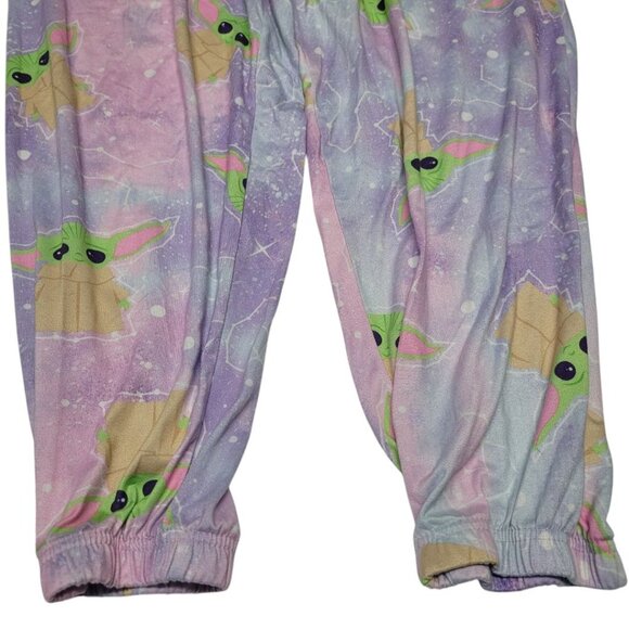Star Wars Purple Capri Pants Pajama Bottoms Yoda Jedi Grogu Womens XL 16 18‎ - Picture 3 of 7